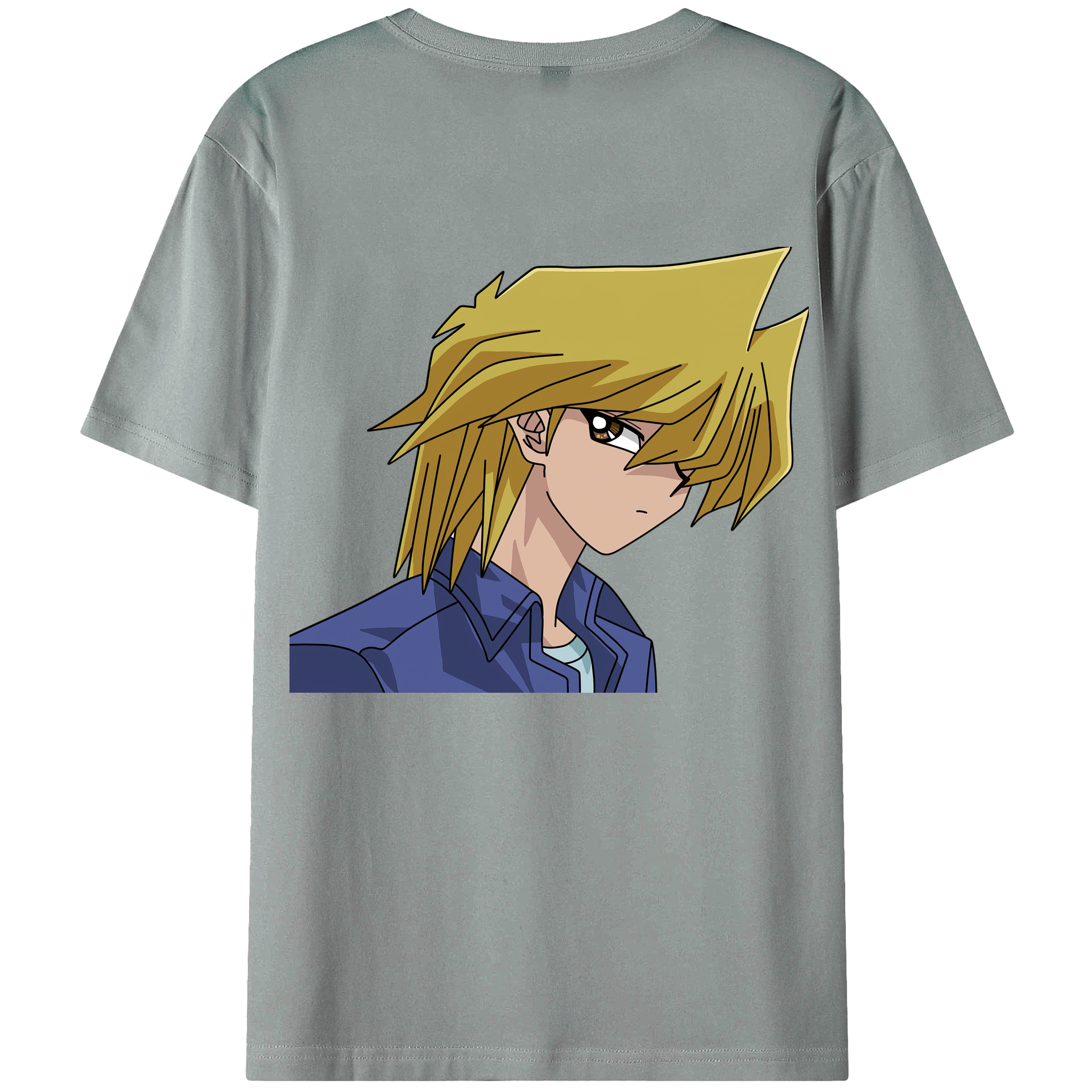 （画像用） 遊☆戯☆王 Yu-Gi-Oh! 綿100％ メンズ半袖Tシャツ（バックプリント） 通気性